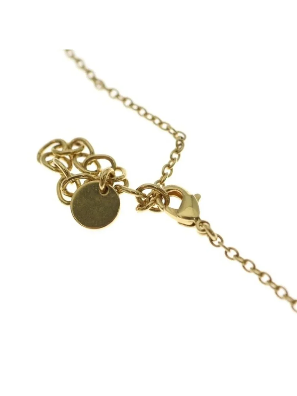Dior Cdlogo Rose Motif Necklace Gold - Picture 4 of 6